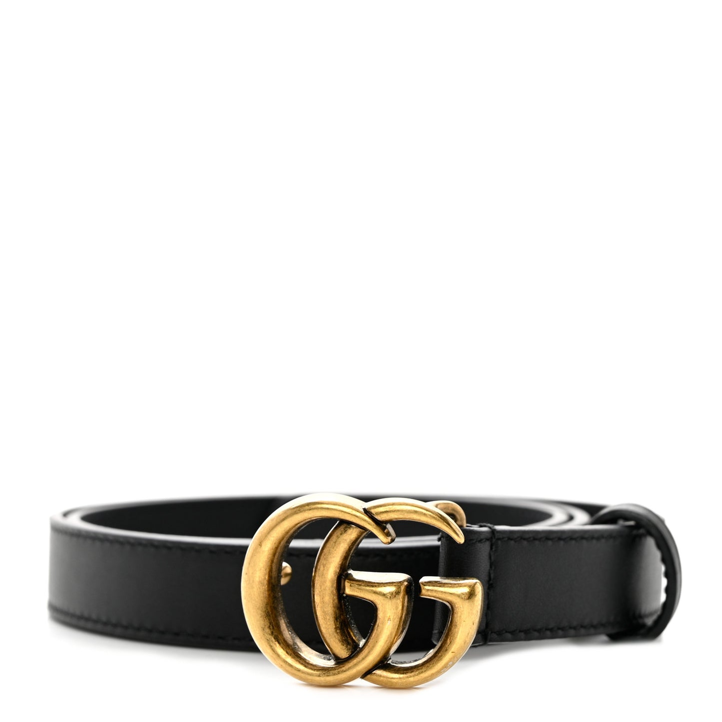 Calfskin Double G 20mm Belt 75 30 Black