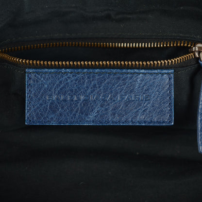 Balenciaga Agneau Classic Hardware Day Hobo Bleu Mineral 5 of 7