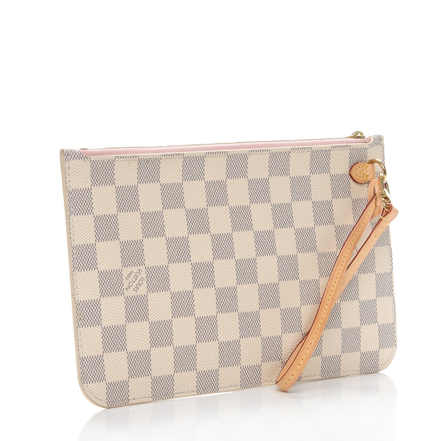 Louis Vuitton Damier Azur Neverfull MM GM Pochette Rose Ballerine 3 of 8