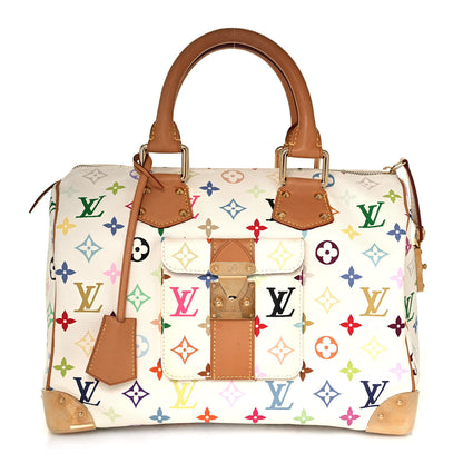 Louis Vuitton Monogram Multicolor Speedy 30 White 1 of 15