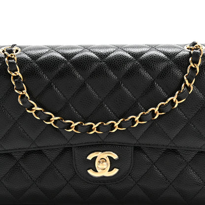 Chanel Caviar Quilted Medium Double Flap Black 8 of 11
