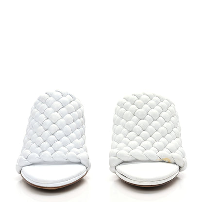 Bottega Veneta Nappa Padded Intreccio The Curve Sandals 39 Optic White 2 of 8