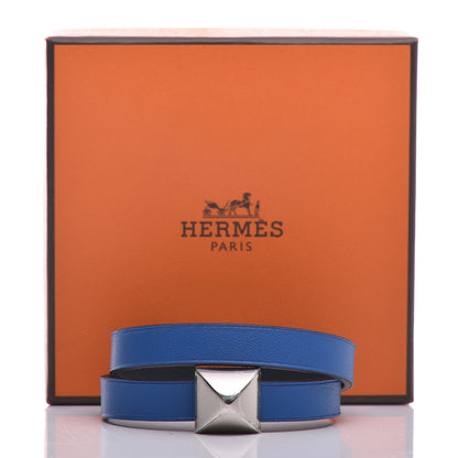 Hermes Swift Medor Infini Double Wrap T2 Bracelet Vert Cypress Bleu Zellige 7 of 7