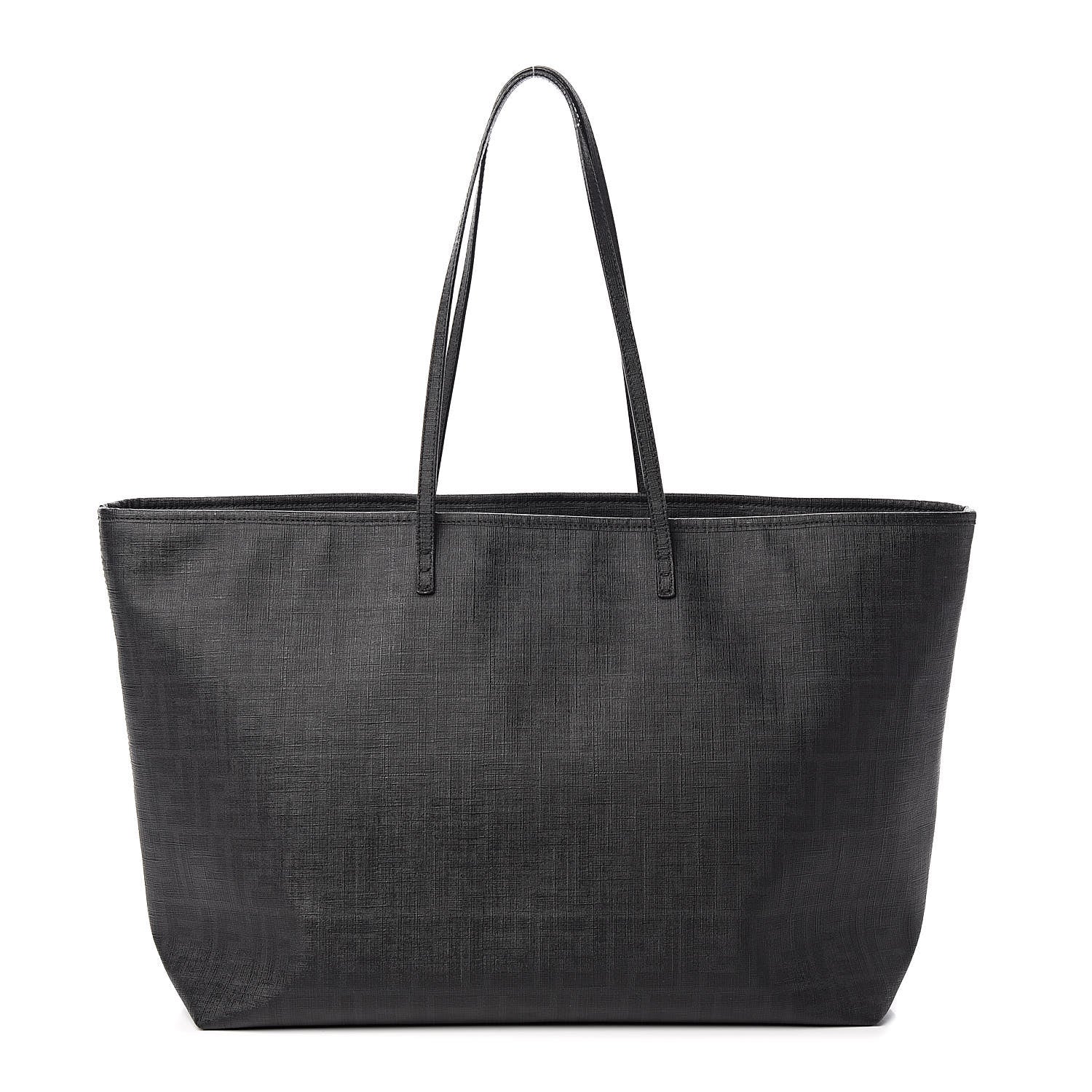 Fendi Zucca Spalmati Large Roll Tote Black 1 of 13