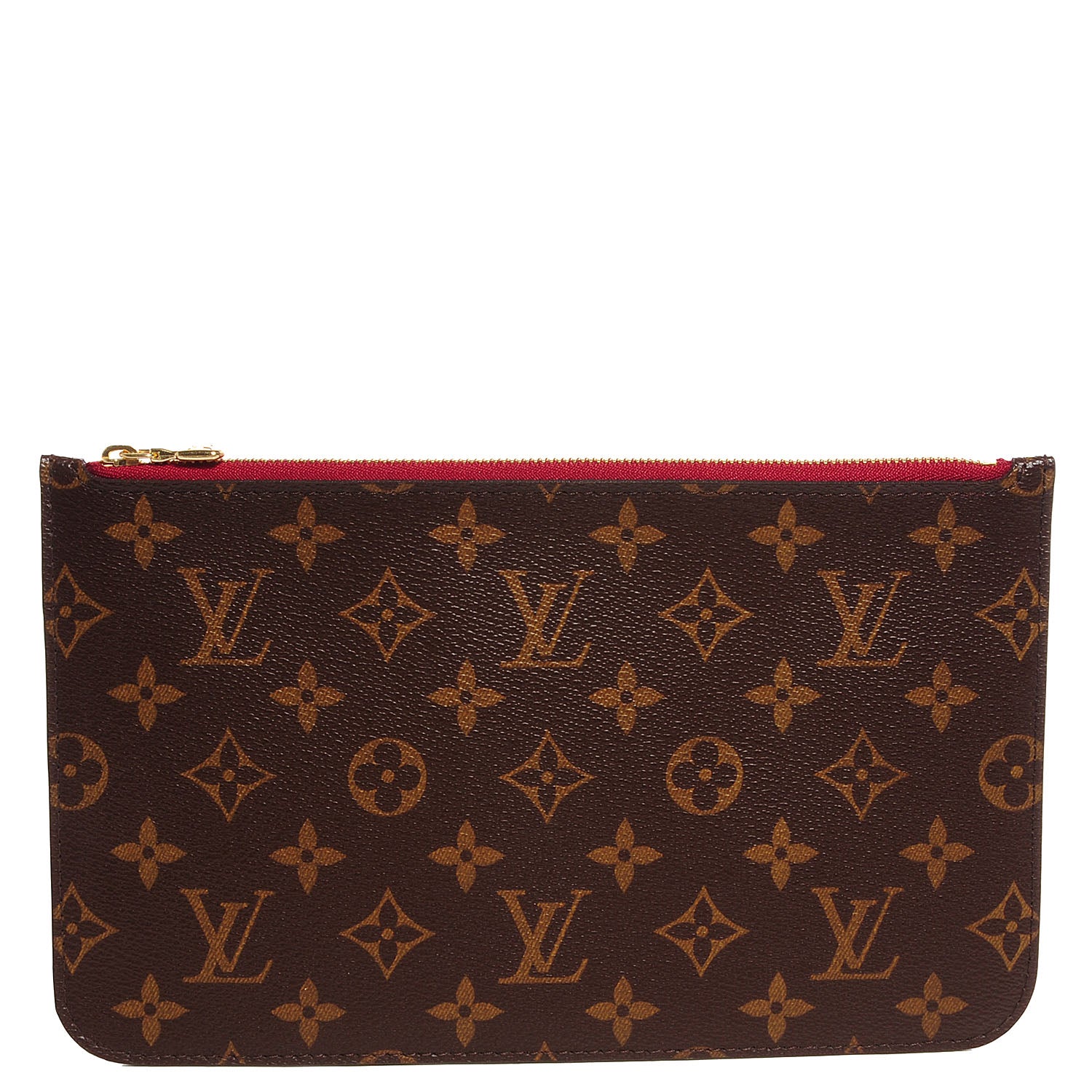 Louis Vuitton Monogram Neverfull MM GM Pochette Fuchsia 1 of 8