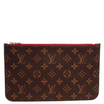 Louis Vuitton Monogram Neverfull MM GM Pochette Fuchsia 1 of 8