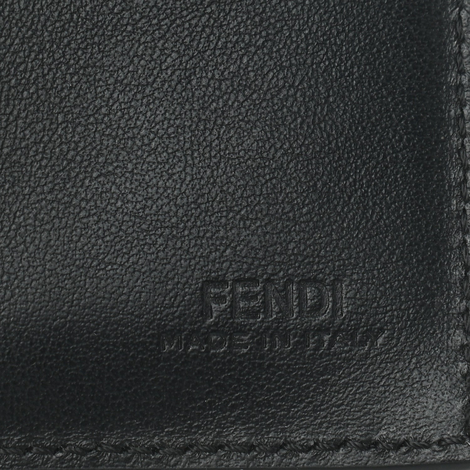 Fendi Vitello Liberty Lucido F is Fendi Compact Bi-Fold Wallet Black 6 of 6