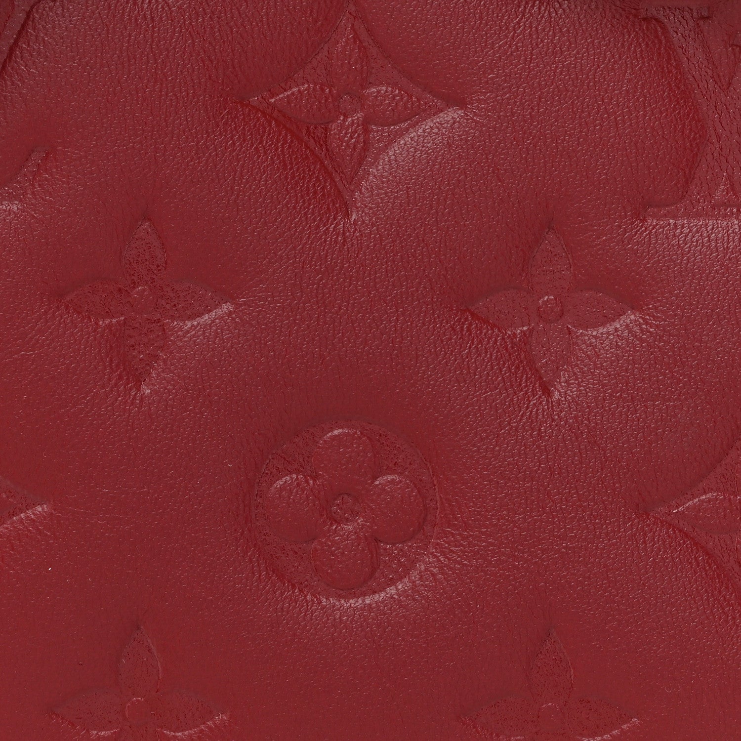 Louis Vuitton Lambskin Embossed Monogram Coussin PM Wine 8 of 10