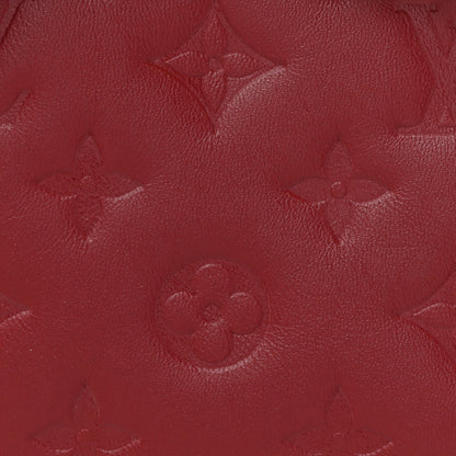 Louis Vuitton Lambskin Embossed Monogram Coussin PM Wine 8 of 10