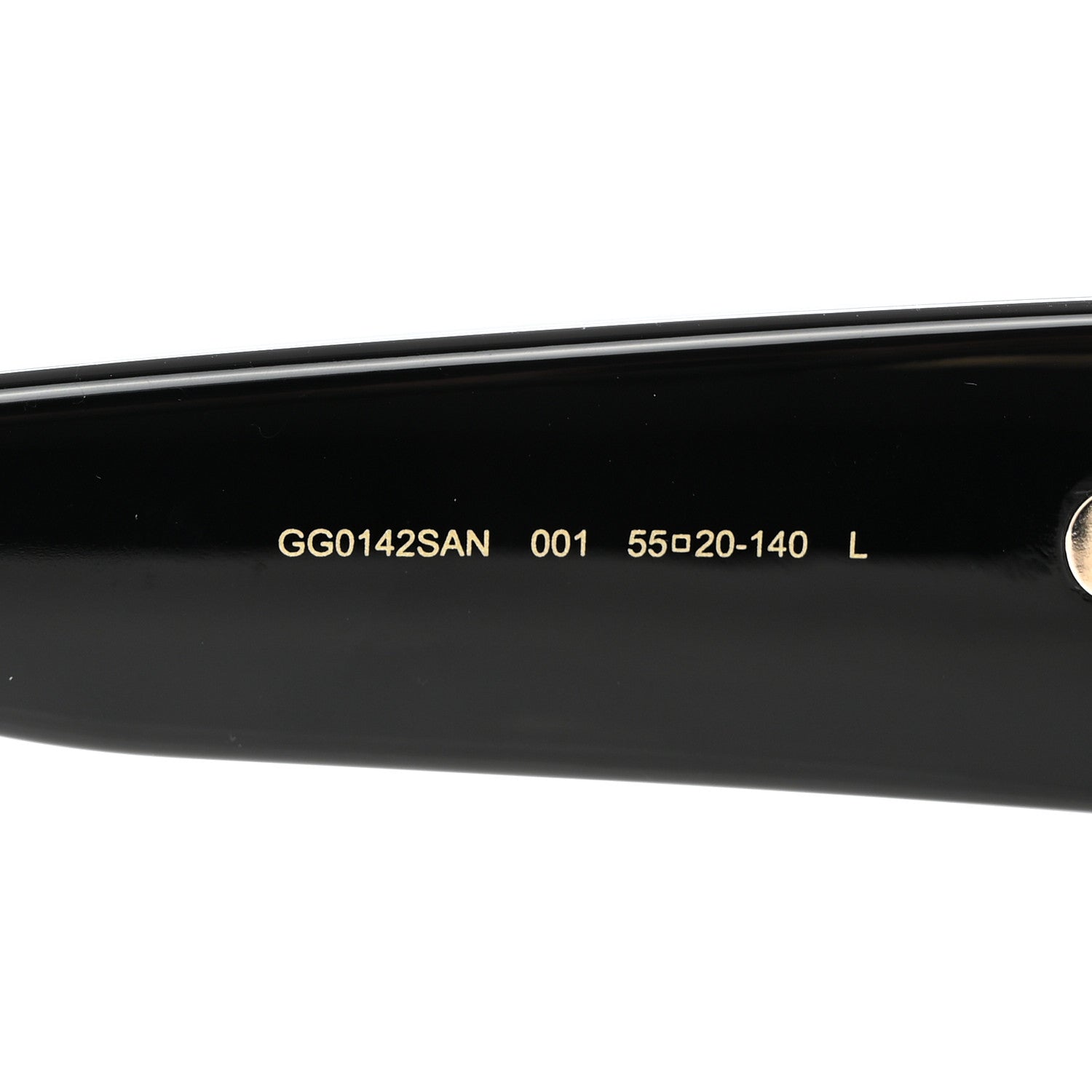 Gucci Acetate Square Frame Sunglasses GG0142SA Black 5 of 7