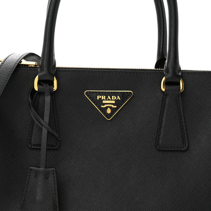 Prada Saffiano Small Galleria Double Zip Tote Black 7 of 9