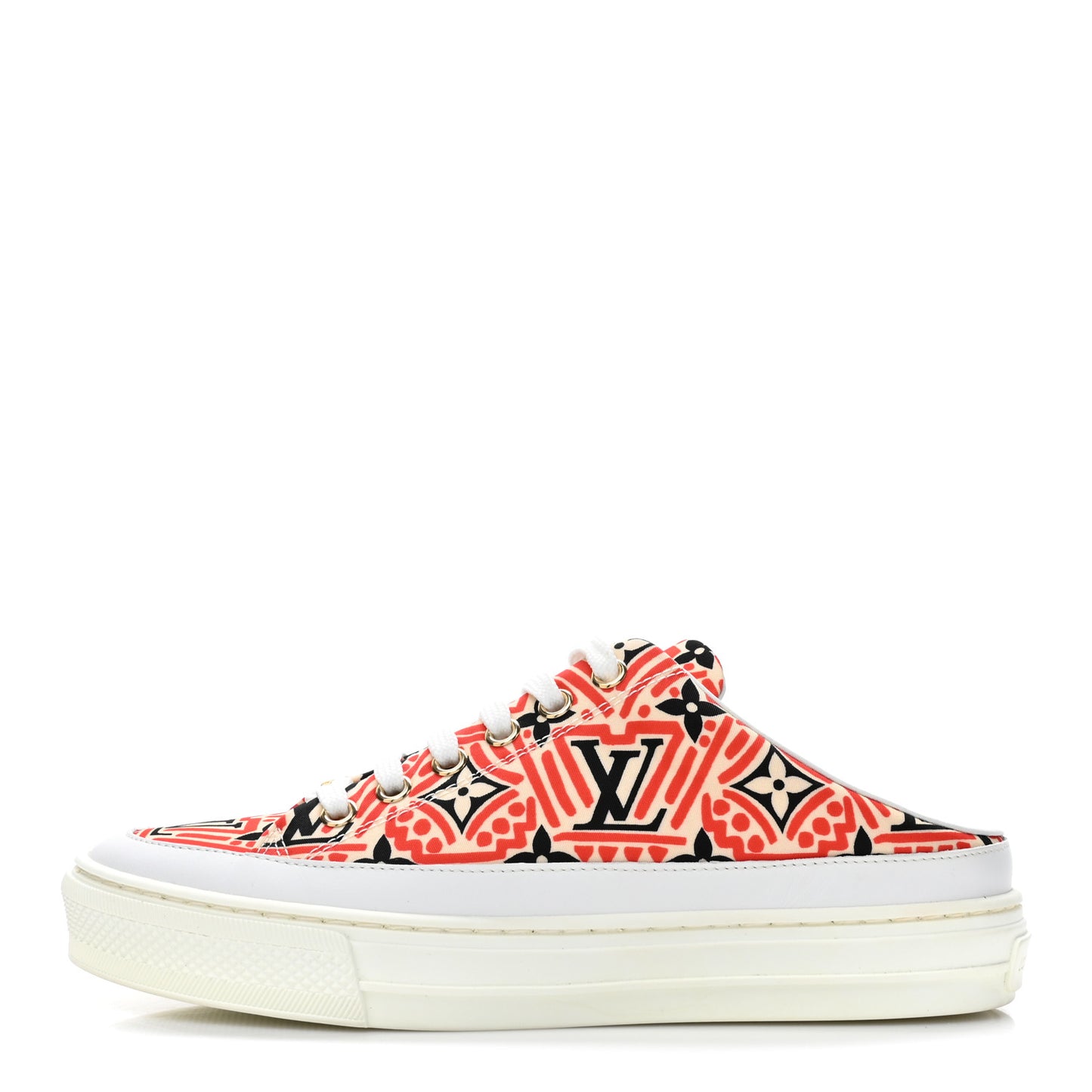 Nylon Monogram Crafty Open Back Sneaker 35.5