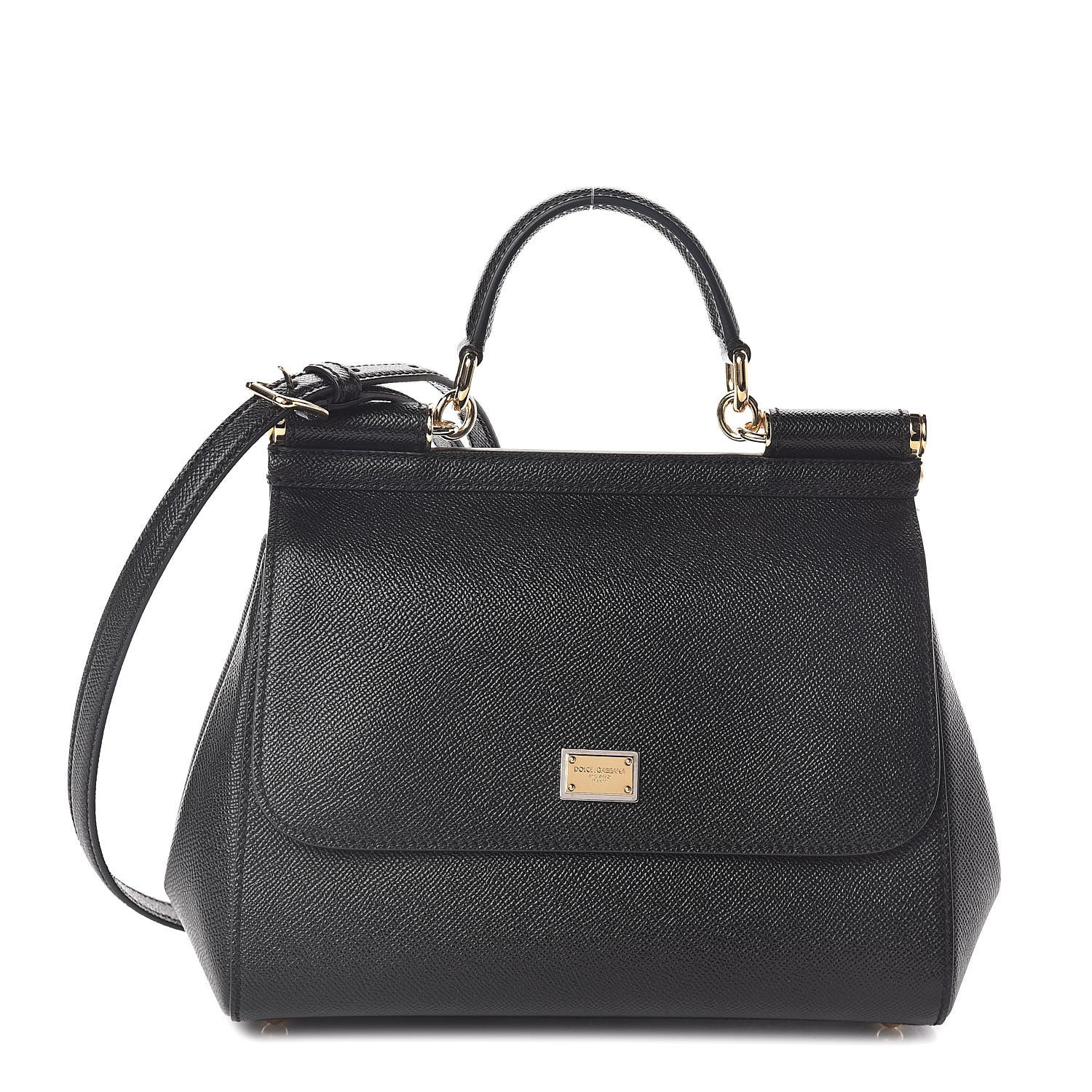 Dolce & Gabbana Dauphine Medium Miss Sicily Satchel Black 1 of 9