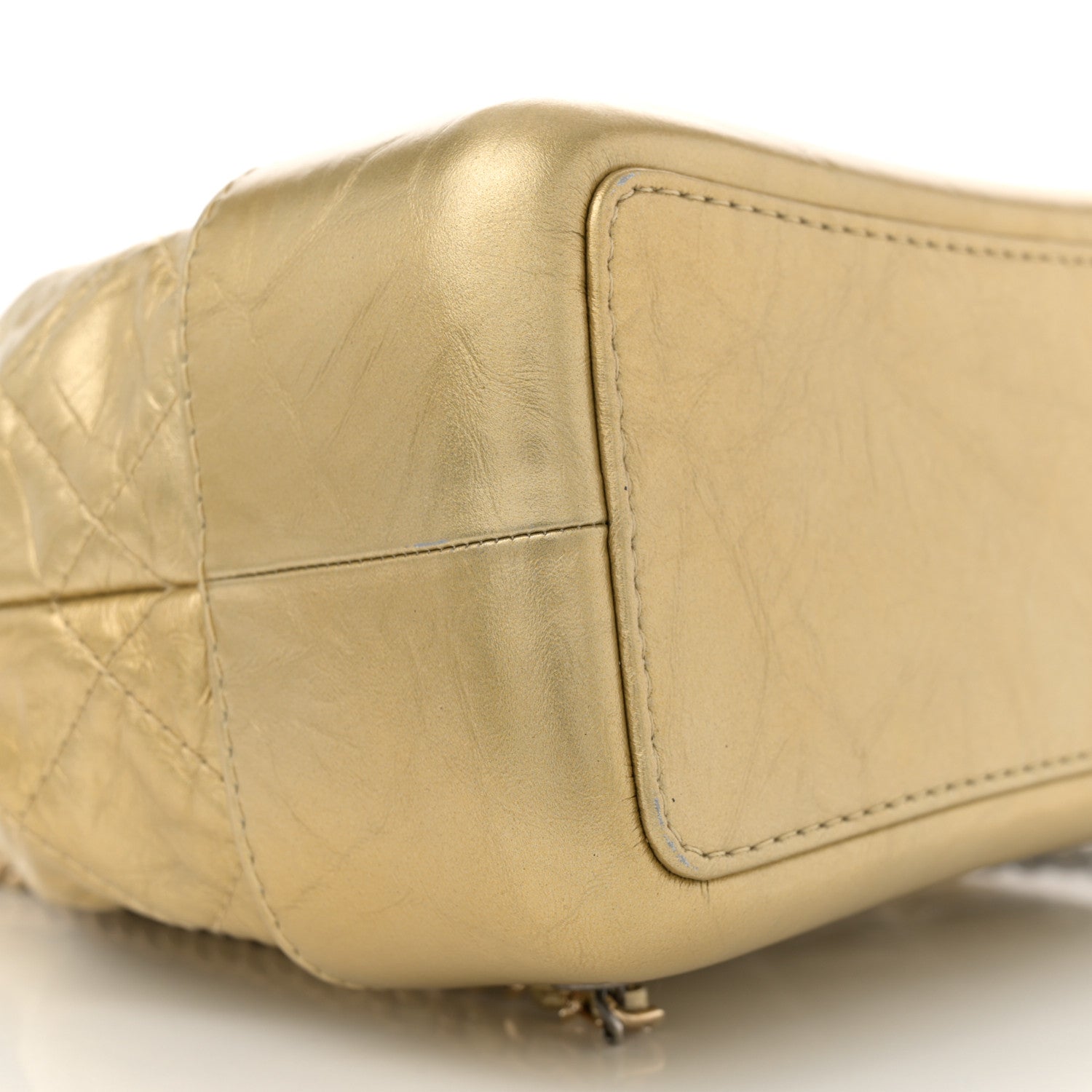 Chanel Metallic Lambskin Small Quilted Gabrielle Backpack Gold 9 of 10