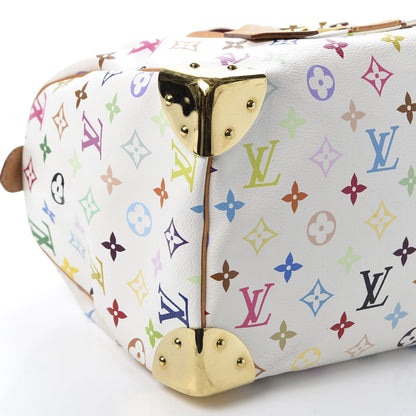 Louis Vuitton Monogram Multicolor Speedy 30 White 5 of 8