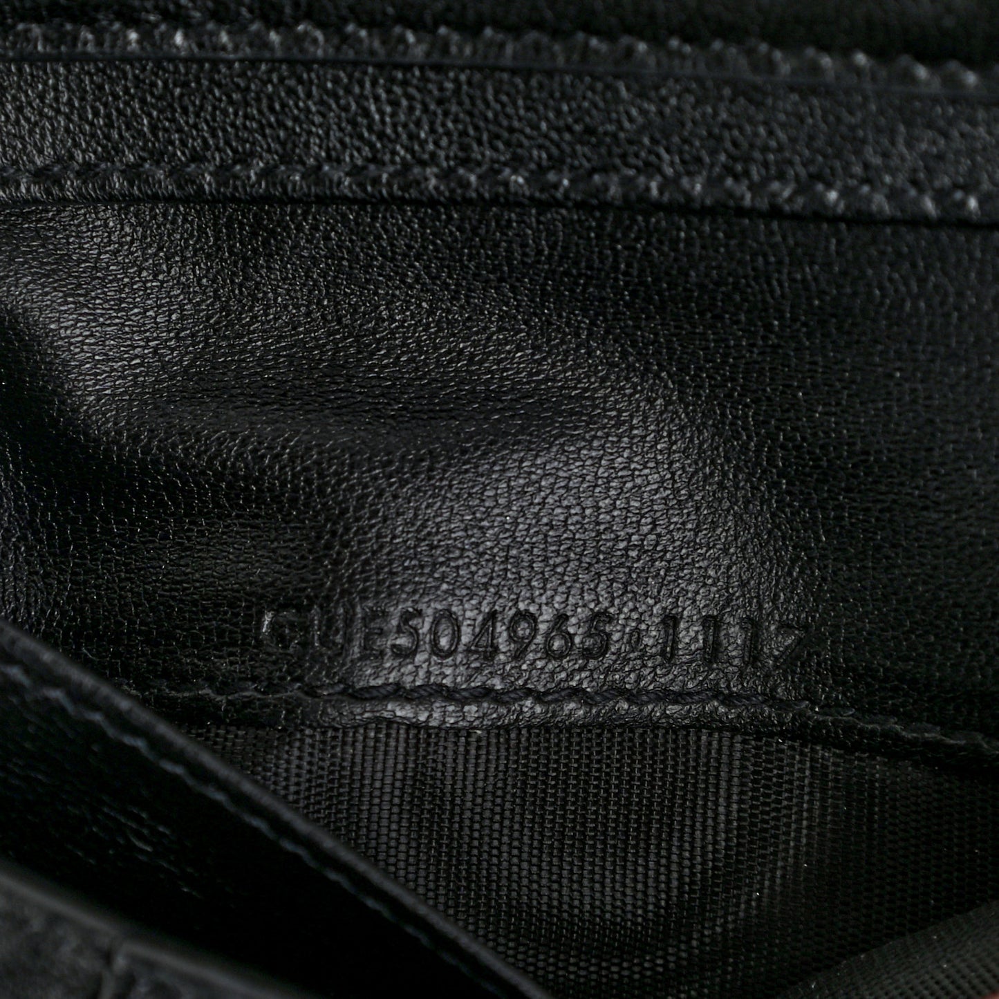 Lambskin Y Quilted Monogram Compact Loulou Wallet Black