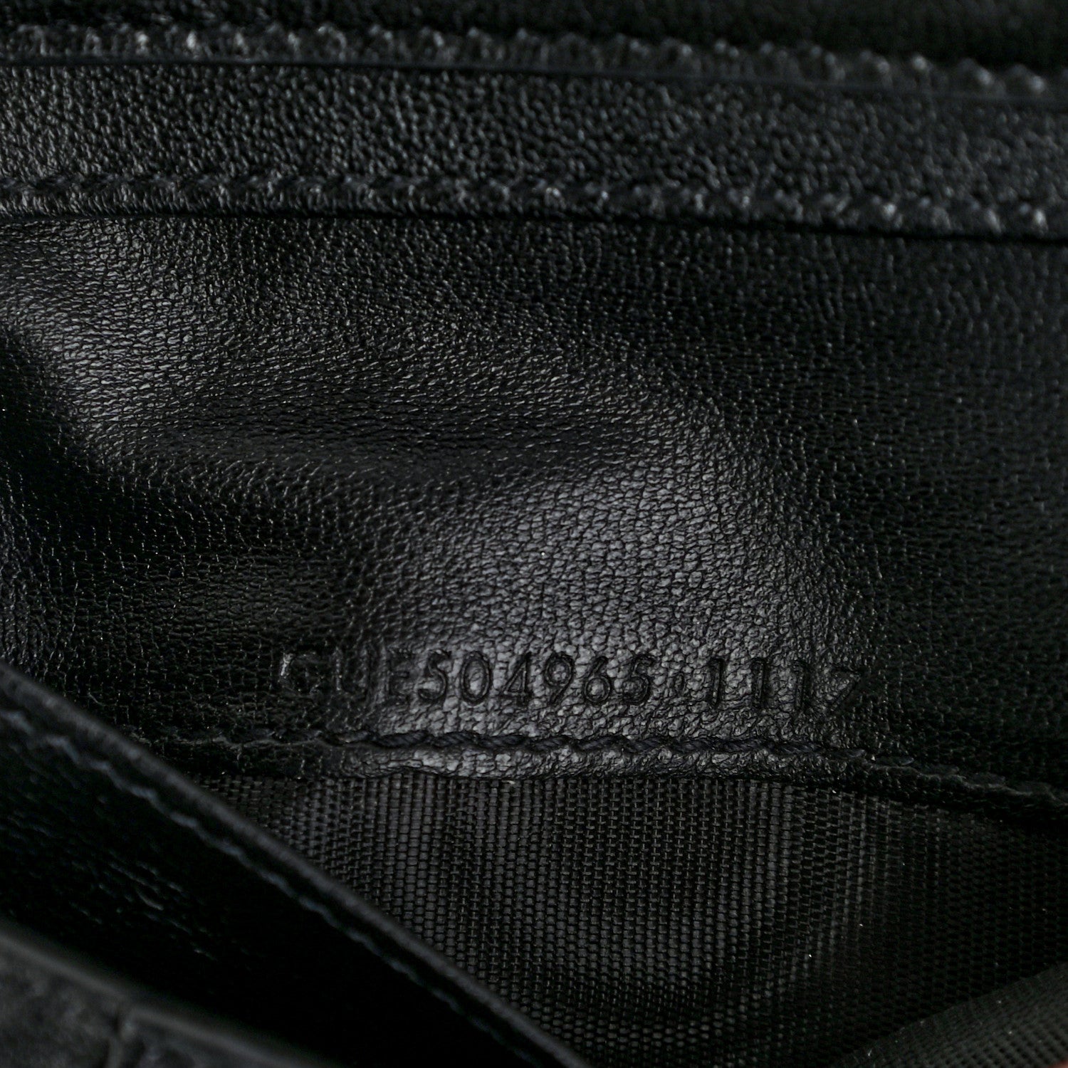 Saint Laurent Lambskin Y Quilted Monogram Compact Loulou Wallet Black 7 of 7