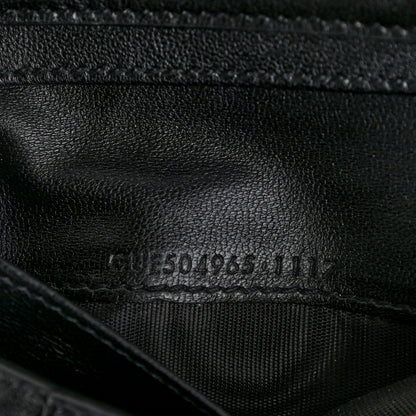 Saint Laurent Lambskin Y Quilted Monogram Compact Loulou Wallet Black 7 of 7