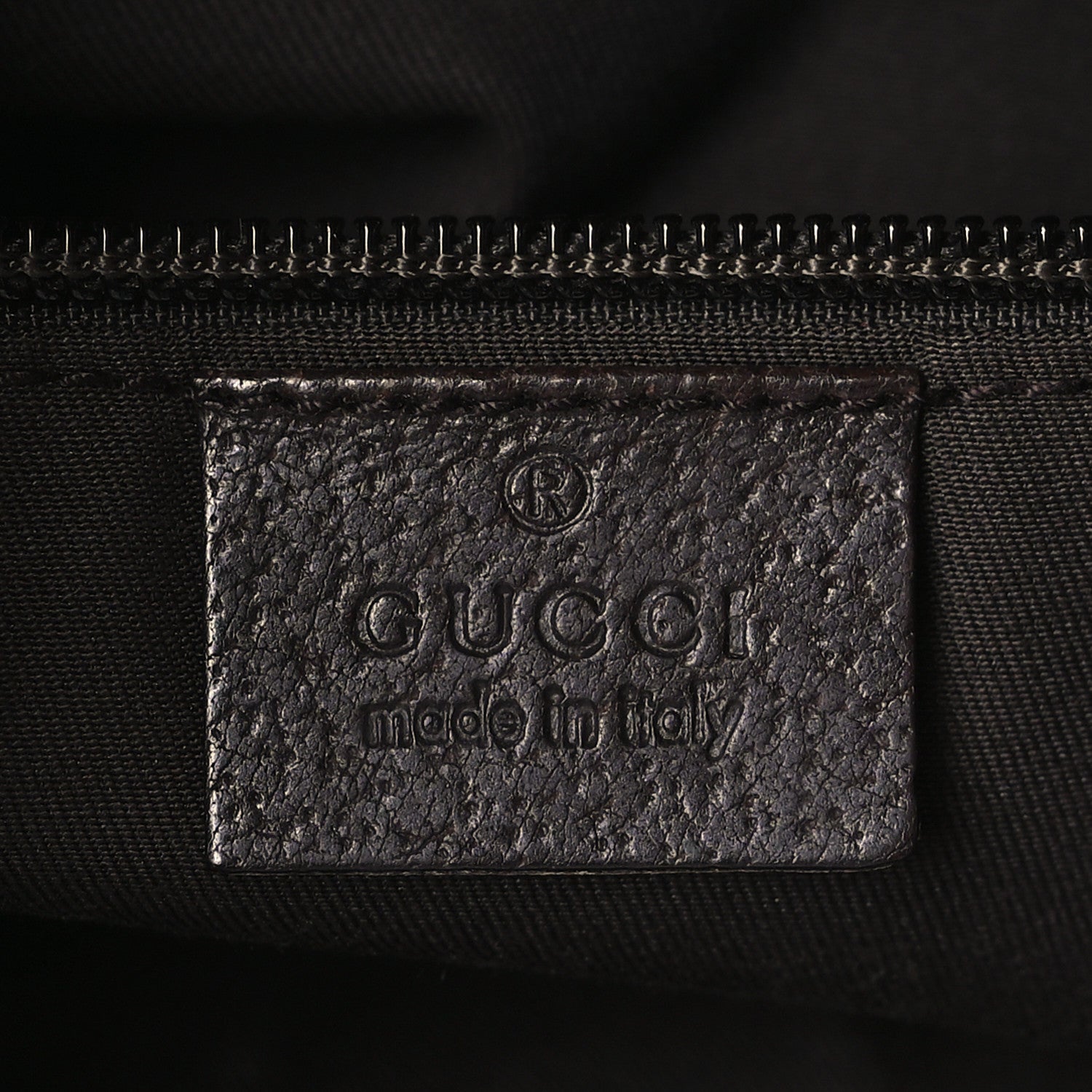 Gucci Monogram Medium Half Moon Hobo Dark Brown 6 of 9