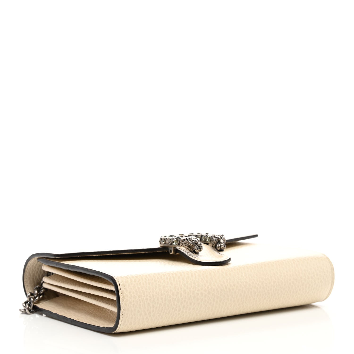 Gucci Dollar Calfskin Mini Dionysus Chain Wallet Mystic White 4 of 9