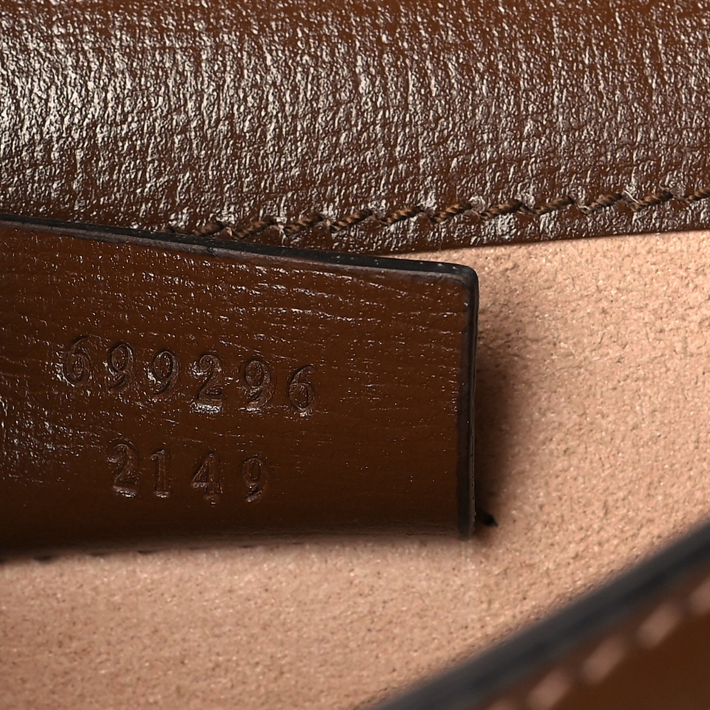 GG Supreme Monogram Mini Horsebit 1955 Shoulder Bag Beige Brown Sugar