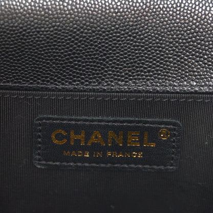 Chanel Caviar Quilted Medium Boy Flap Black 6 of 7