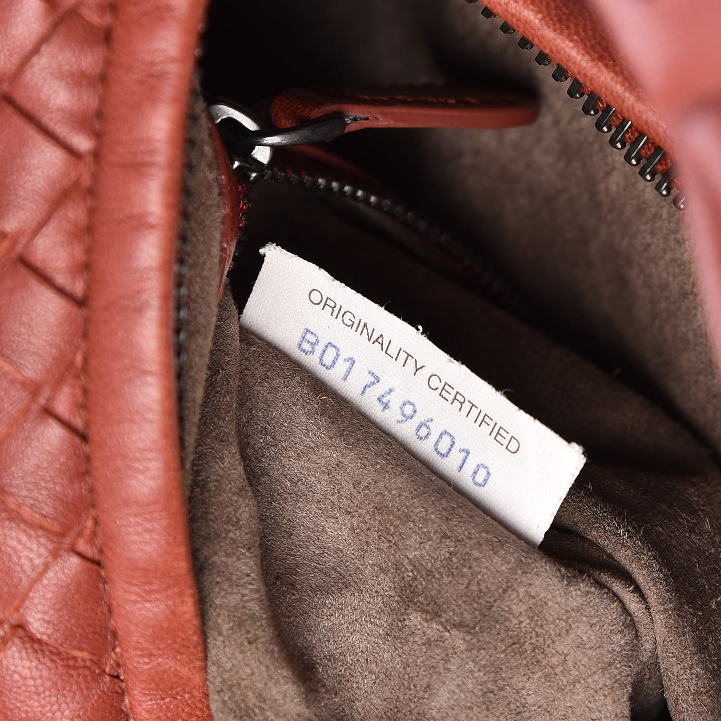 Nappa Intrecciato Large Veneta Hobo Brique