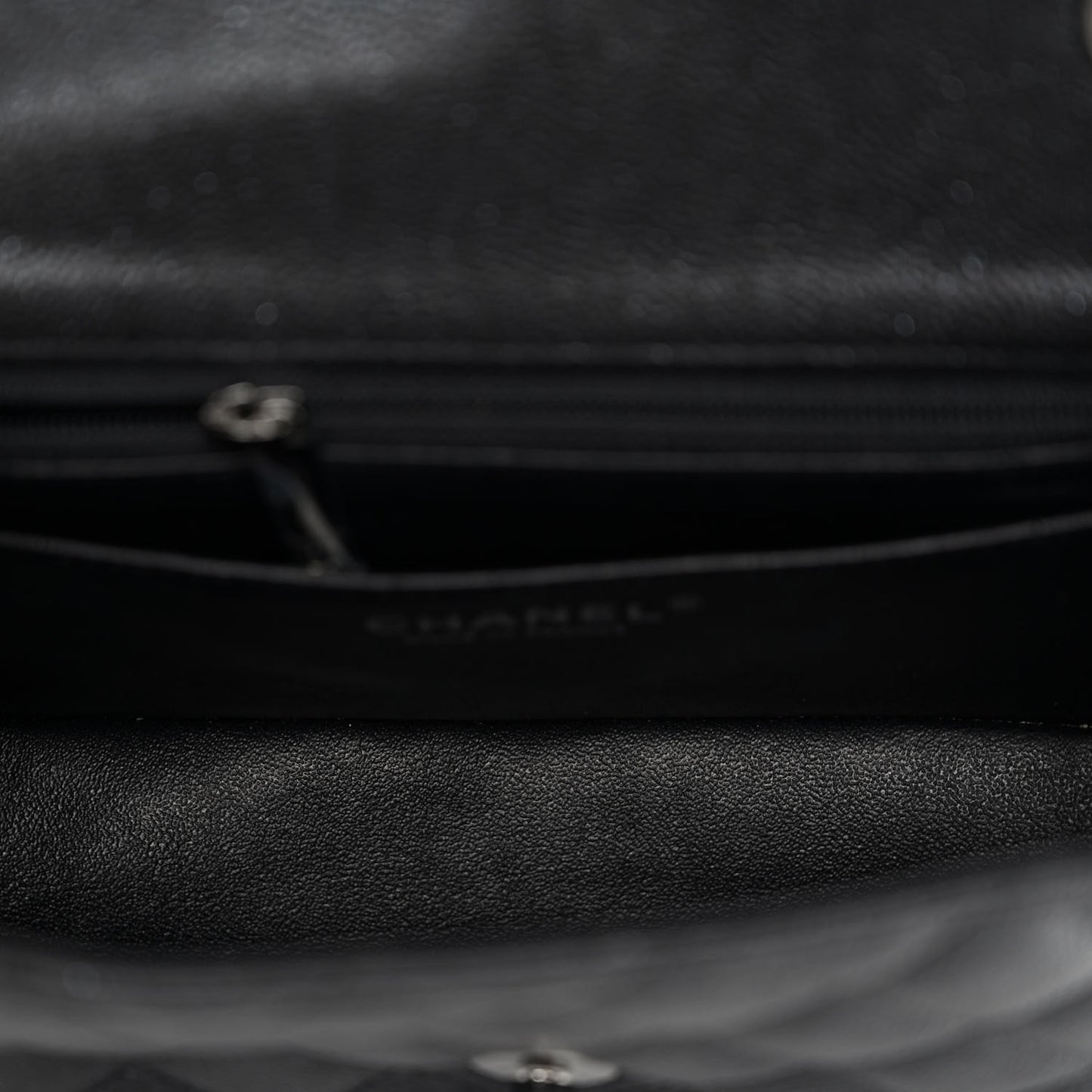 Caviar Quilted Mini Rectangular Flap Black