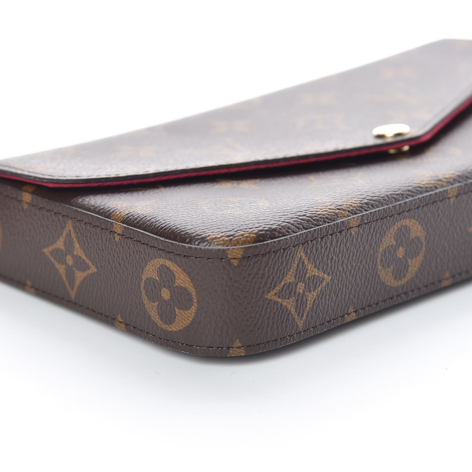 Louis Vuitton Monogram Pochette Felicie Chain Wallet Fuchsia 6 of 10