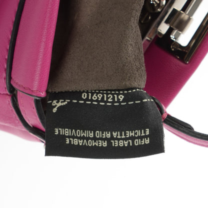 Fendi Nappa Micro Peekaboo Iconic Satchel Magenta 8 of 8
