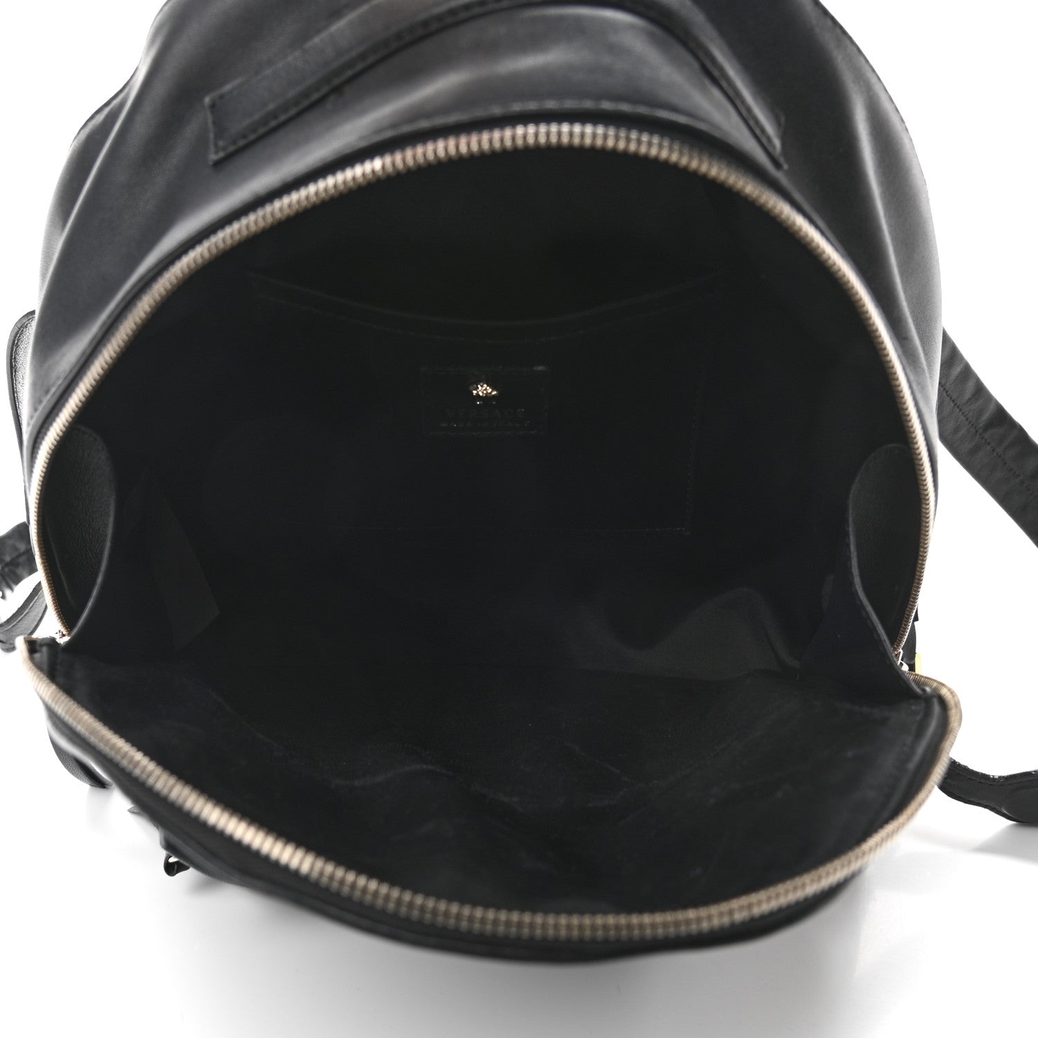 Versace Calfskin Palazzo Medusa Chain Backpack Black 4 of 16