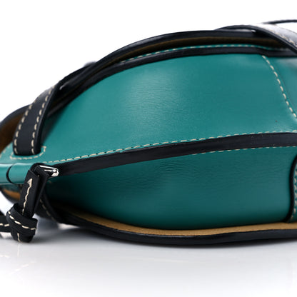 Loewe Calfskin Mini Gate Crossbody Bag Light Blue Green Black 7 of 8