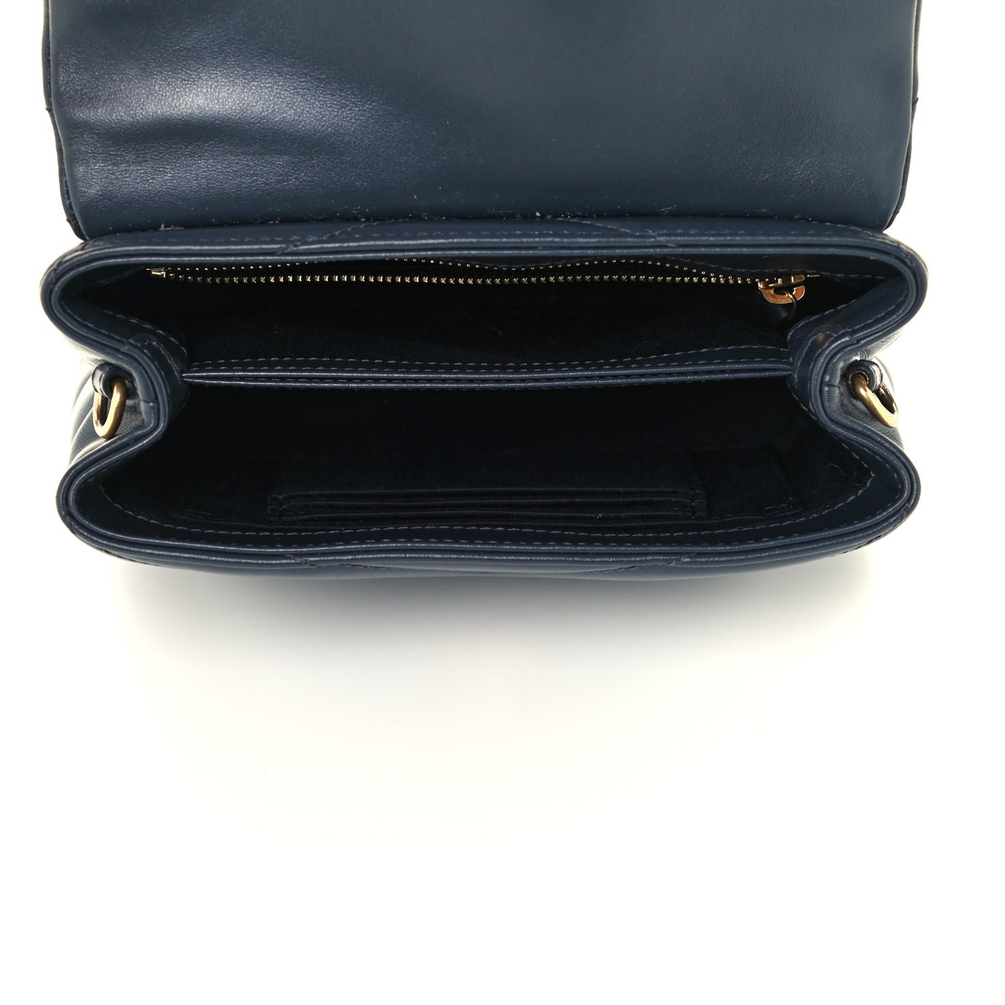 Calfskin Y Quilted Monogram Toy Loulou Crossbody Bag Medium Blue