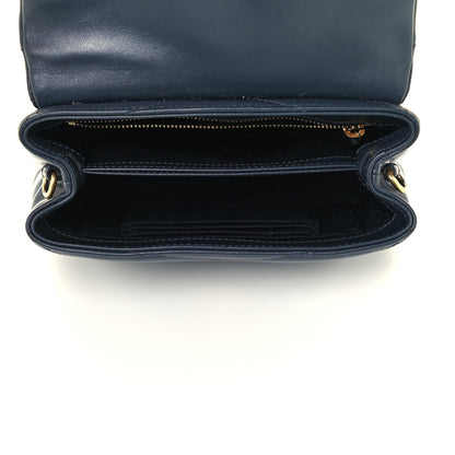 Saint Laurent Calfskin Y Quilted Monogram Toy Loulou Crossbody Bag Medium Blue 5 of 11