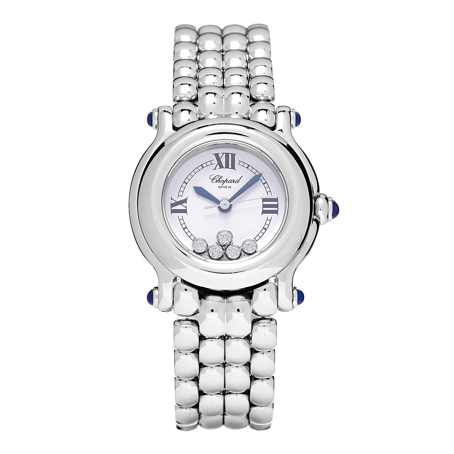 Chopard Stainless Steel 5 Diamond 26mm Happy Sport Quartz Watch 1 of 6