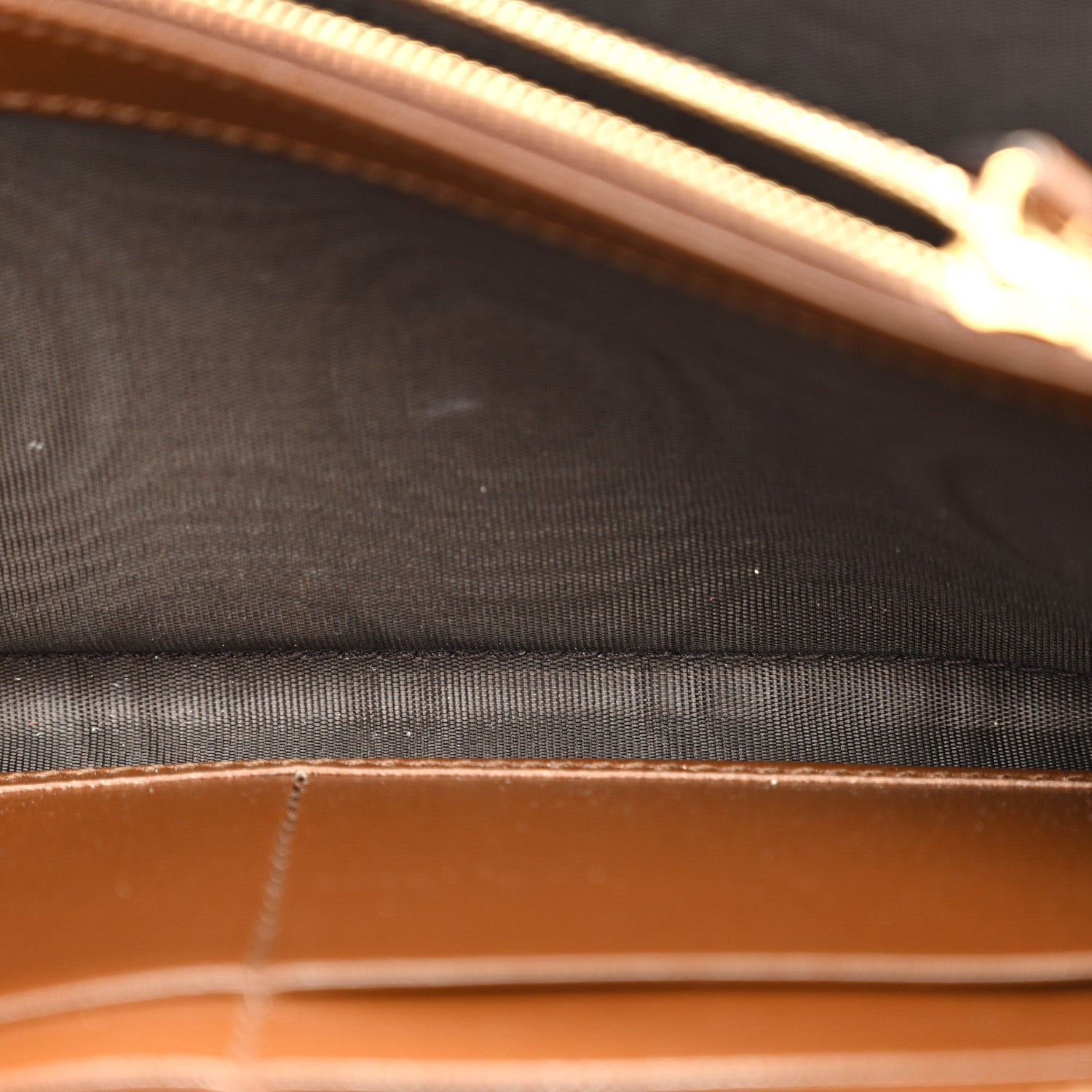 Gucci GG Supreme Monogram Azalea Calfskin Horsebit 1955 Zip Around Wallet Beige Ebony Brown Sugar 6 of 9