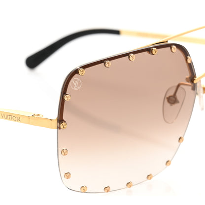 Louis Vuitton The Party Square Gradient Sunglasses Z2353W Brown 9 of 9