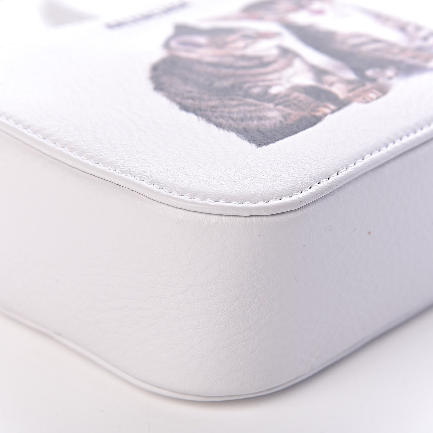 Calfskin Kittens Logo XS Everyday Camera Bag White