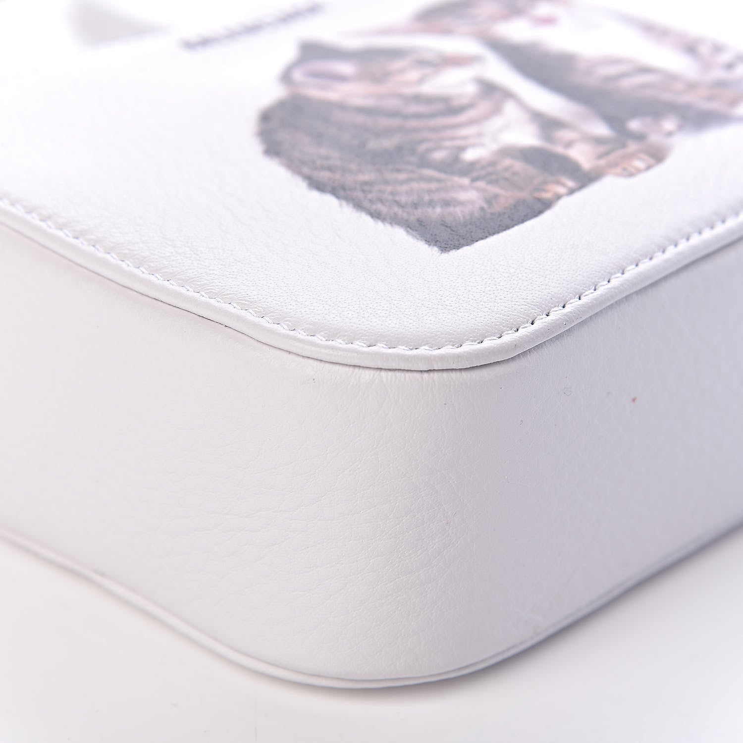 Balenciaga Calfskin Kittens Logo XS Everyday Camera Bag White 7 of 10
