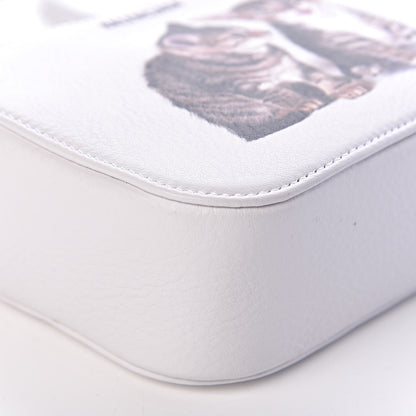 Balenciaga Calfskin Kittens Logo XS Everyday Camera Bag White 7 of 10