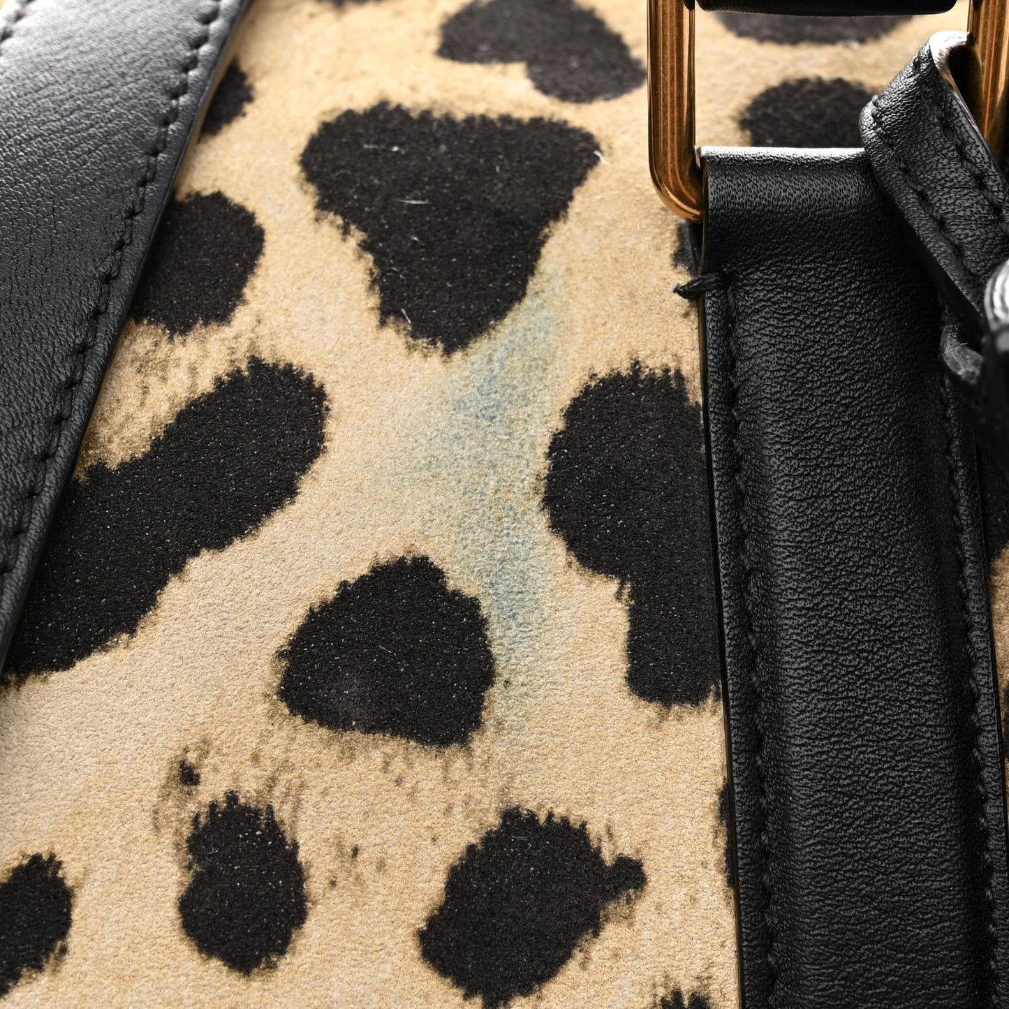 Suede Leopard Print Camden Shopping Tote