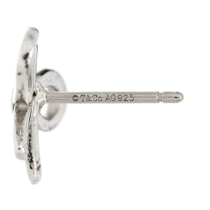 Tiffany Sterling Silver Bow Earrings 4 of 5