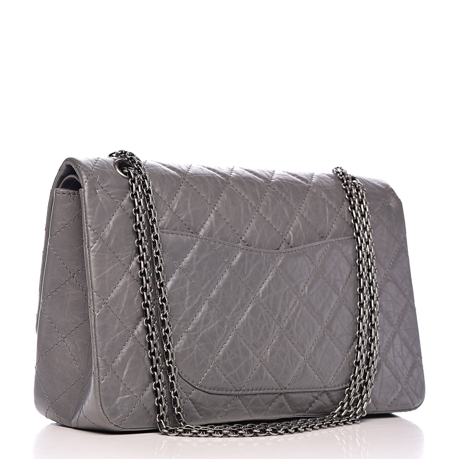 Chanel Aged Calfskin Quilted 2.55 Reissue 227 Flap Grey 3 of 12