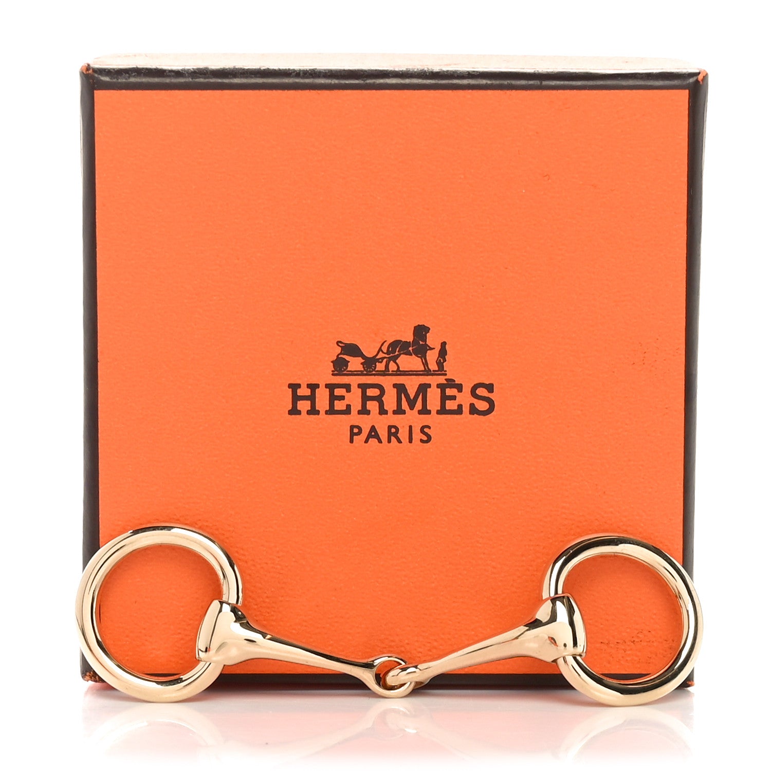 Hermes Permabrass Mors Scarf Ring Gold 5 of 5