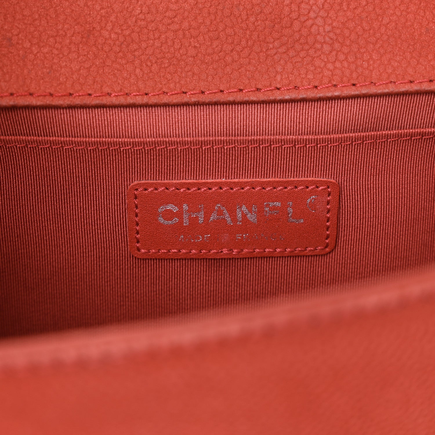 Chanel Suede Caviar Quilted Medium Boy Flap Red 6 of 17