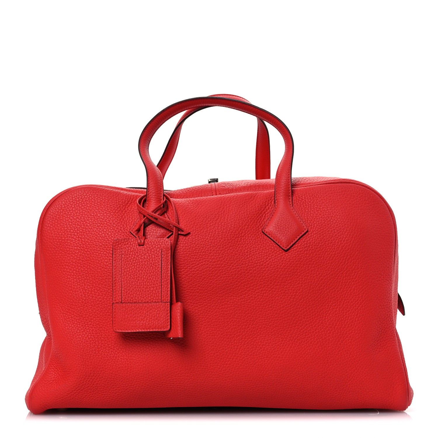 Hermes Taurillon Clemence Victoria II 43 Rouge Casaque 1 of 14