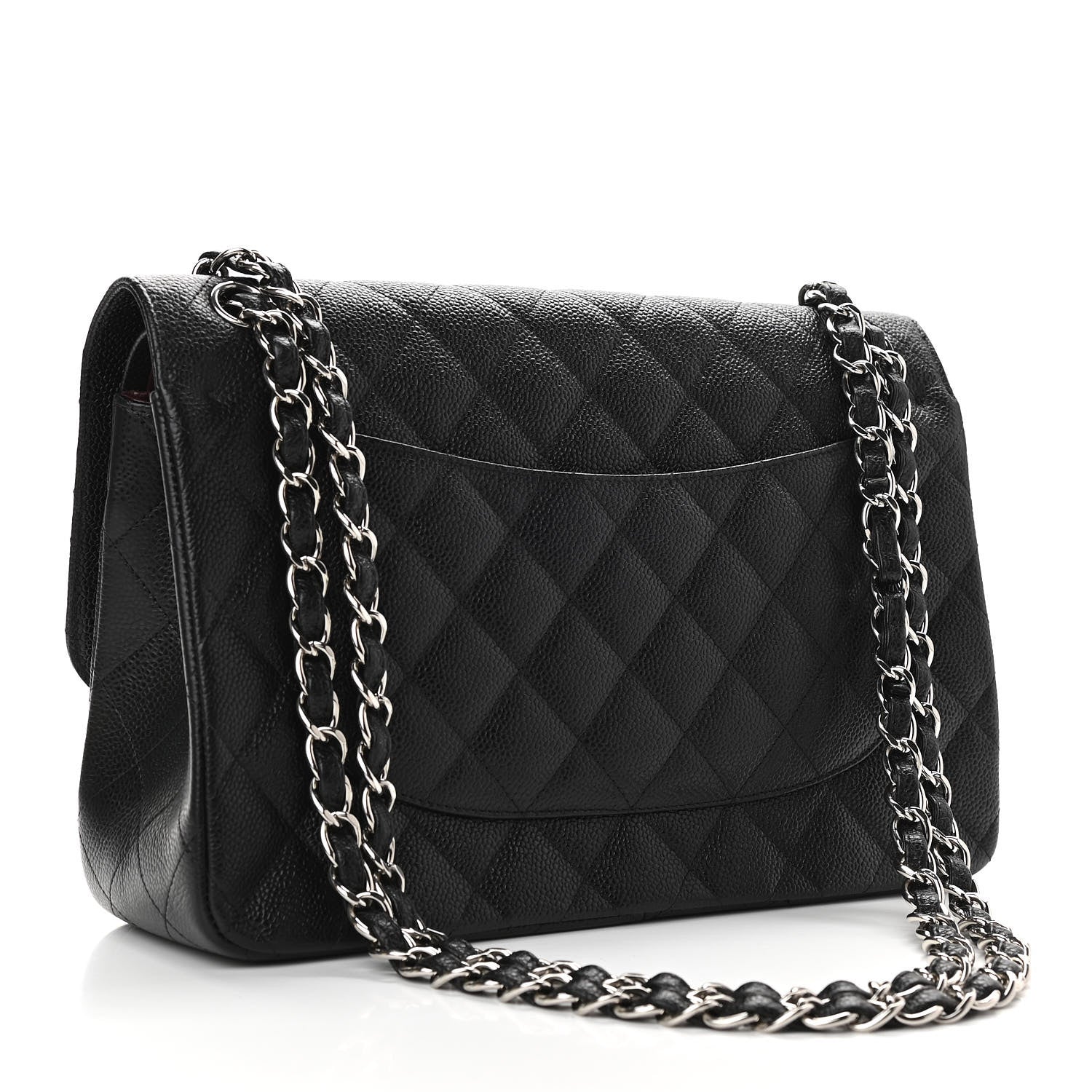 Chanel Caviar Quilted Jumbo Double Flap Black 3 of 9