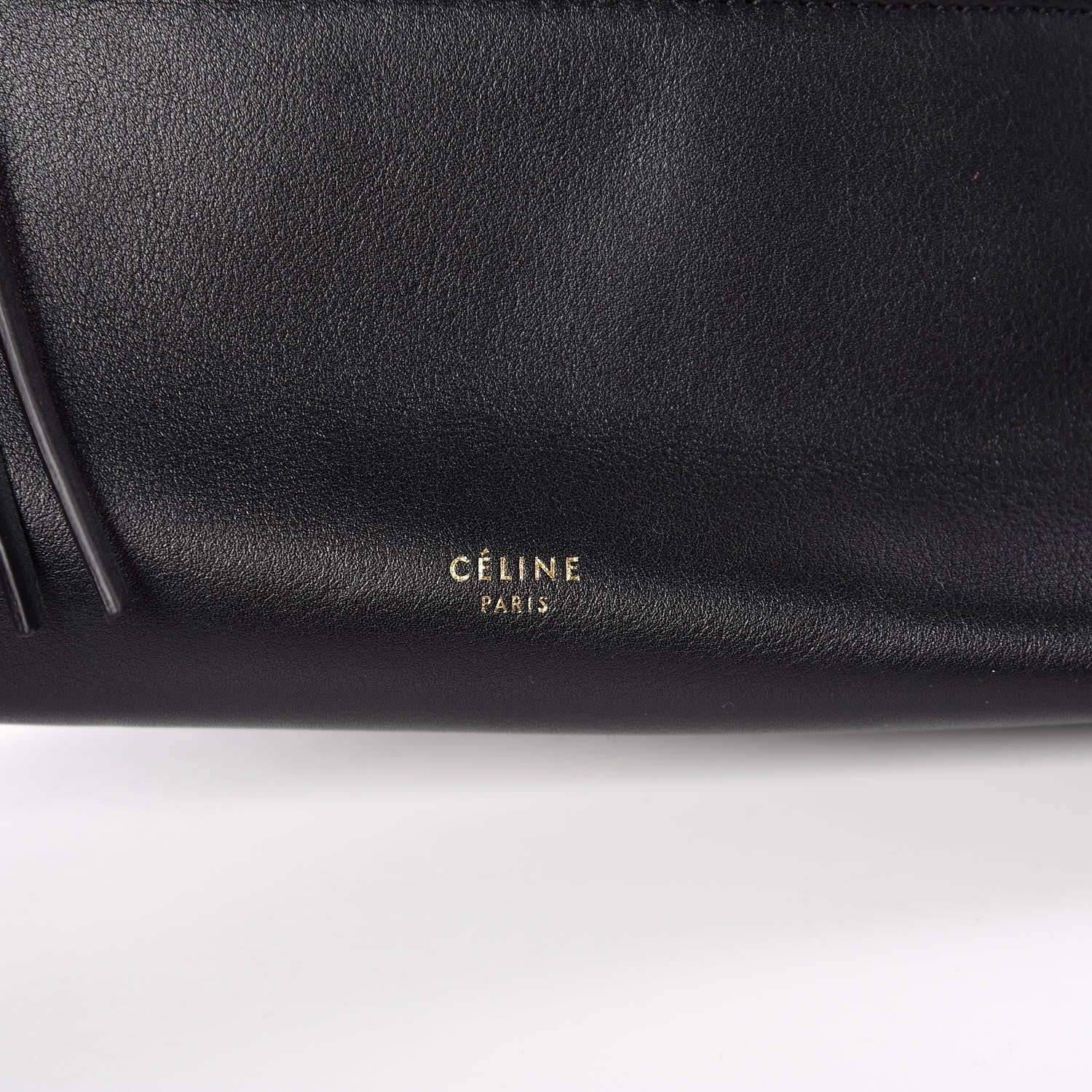 Celine Lambskin Flap Clasp Shoulder Bag Black 6 of 7