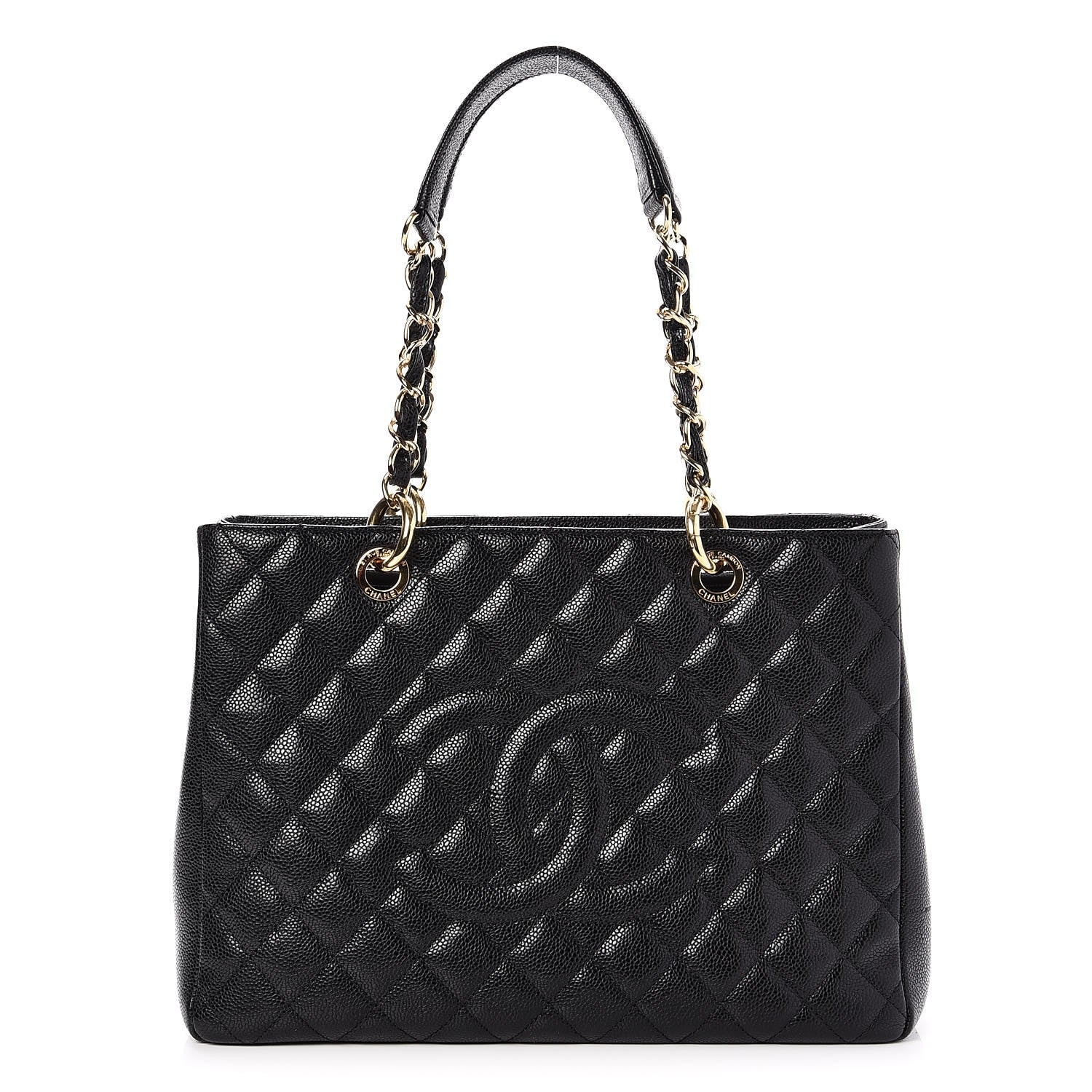 Chanel Caviar Quilted Grand Shopping Tote GST Black 1 of 7