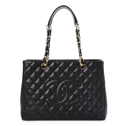 Chanel Caviar Quilted Grand Shopping Tote GST Black 1 of 7